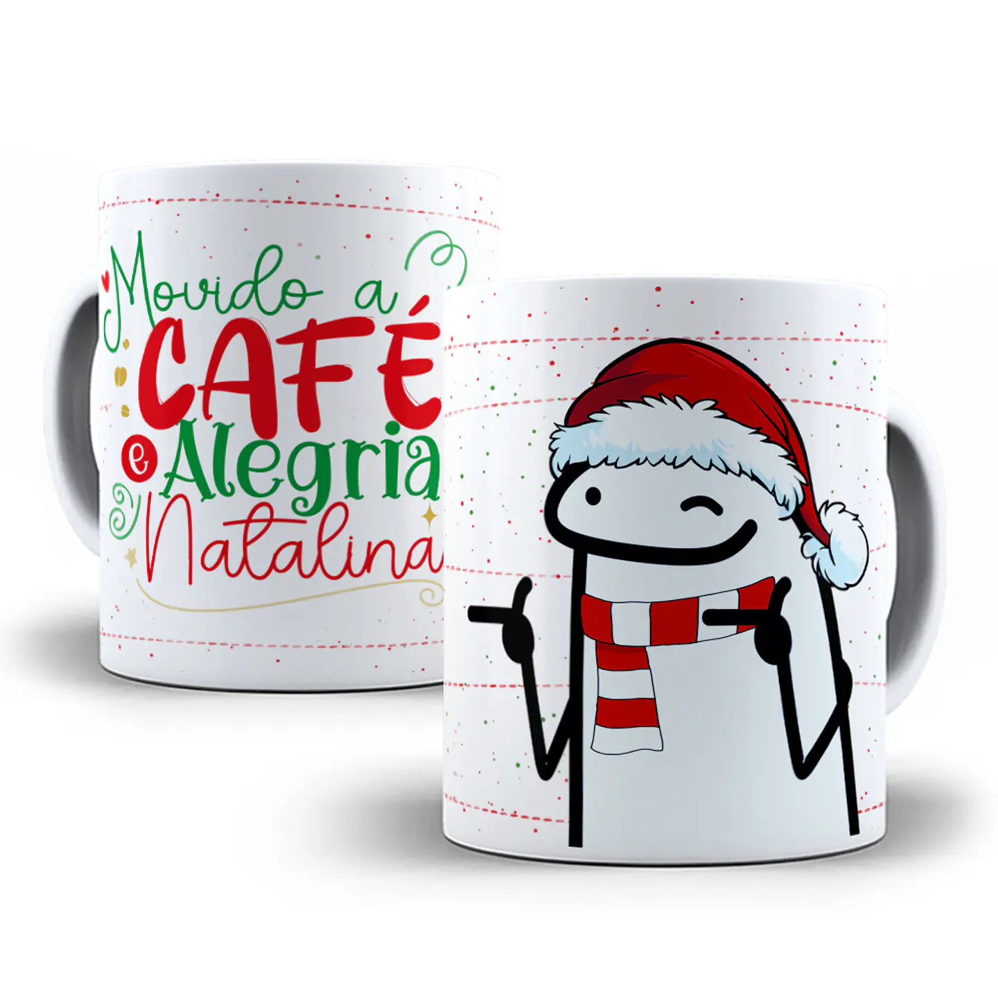 54 Artes para Caneca Flork Natal Arquivos Sublimação Png 10