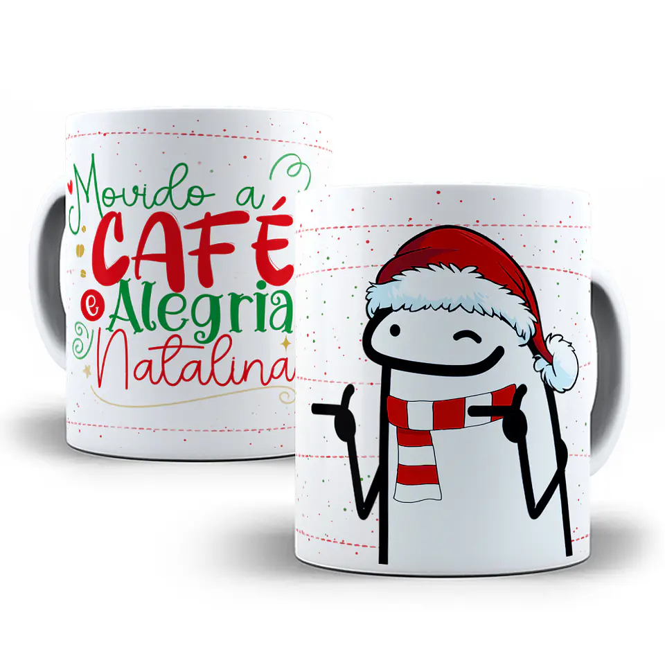 54 Artes para Caneca Flork Natal Arquivos Sublimação Png 10