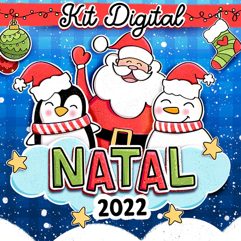 Kit Digital Natal Papei Noel Arquivos Sem Fundo Png