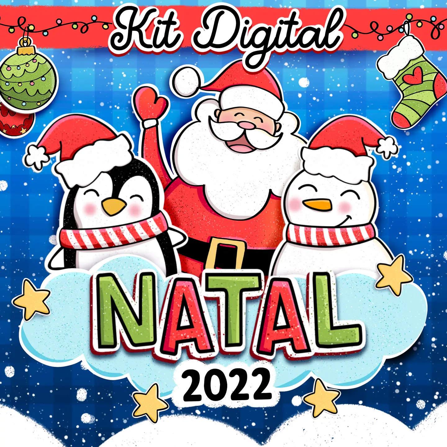 Kit Digital Natal Papei Noel Arquivos Sem Fundo Png 1