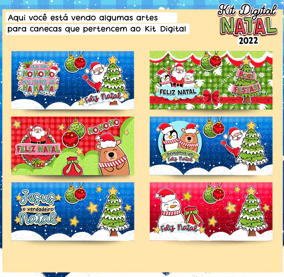 Kit Digital Natal Papei Noel Arquivos Sem Fundo Png 2