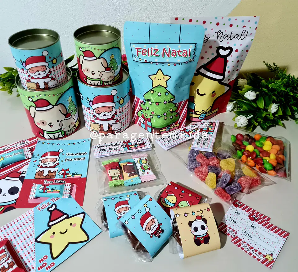 Kit Digital Natal Natalino Papai Noel Arquivos Sem Fundo Png 4