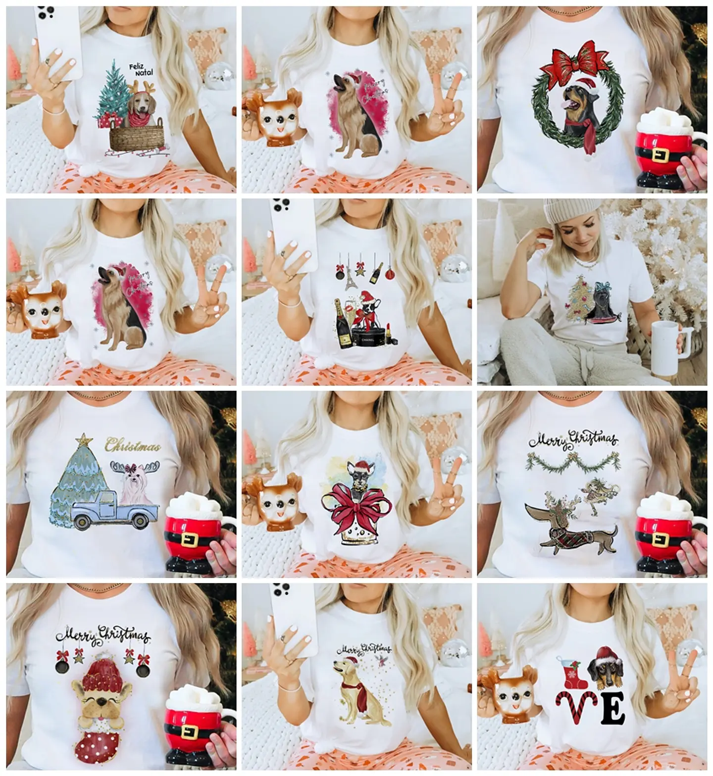 Artes Caneca e Camisa Natal Sublimação em Corel Draw + Jpg  1