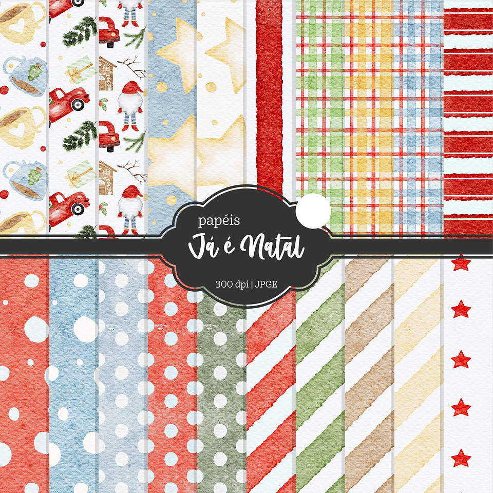 Kit Digital Natal Natalino Papai Noel Arquivos Sem Fundo Png 4