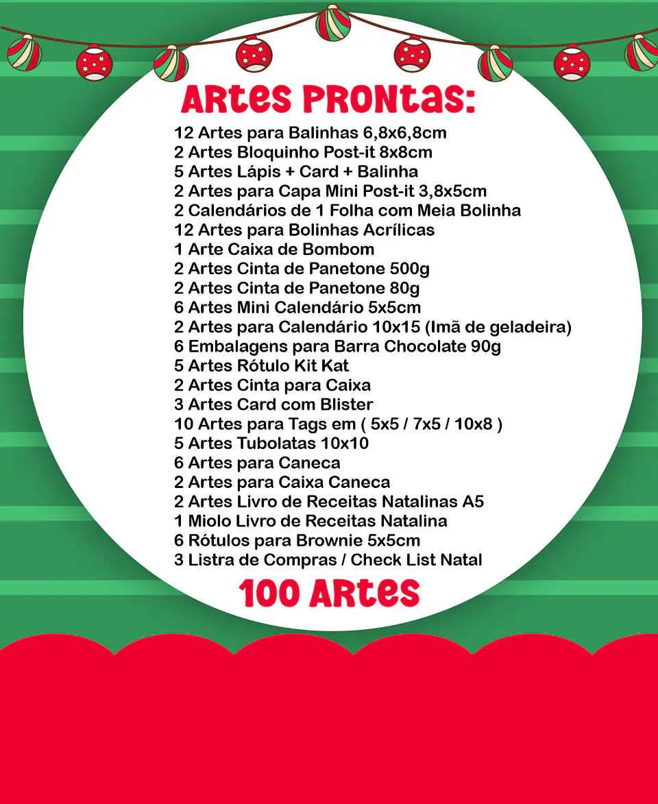 Kit Digital Natal Verde e Vermelho Papai Noel Arquivos Sem Fundo Png 2