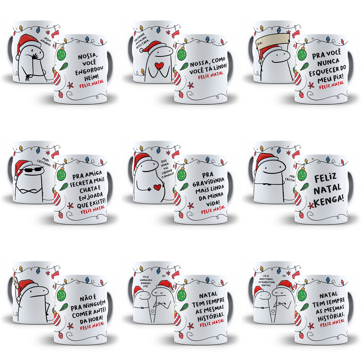 Artes Caneca Flork Natal Divertido Memes Bento Em Jpg  1