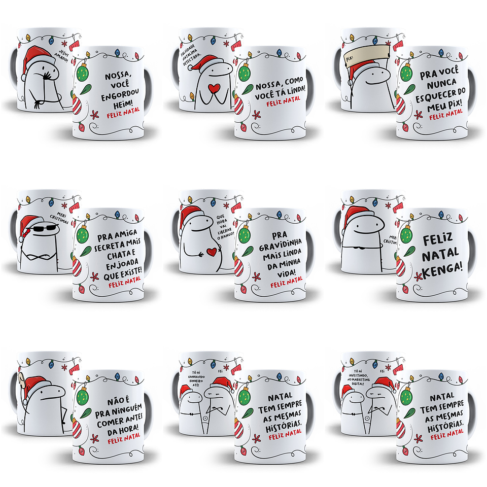 Artes Caneca Flork Natal Divertido Memes Bento Em Jpg  1