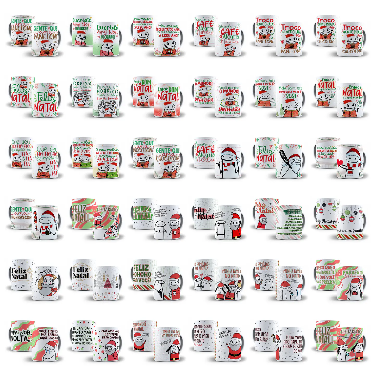 Kit Artes Canecas Flork Natal Luz 2022 Completo 2
