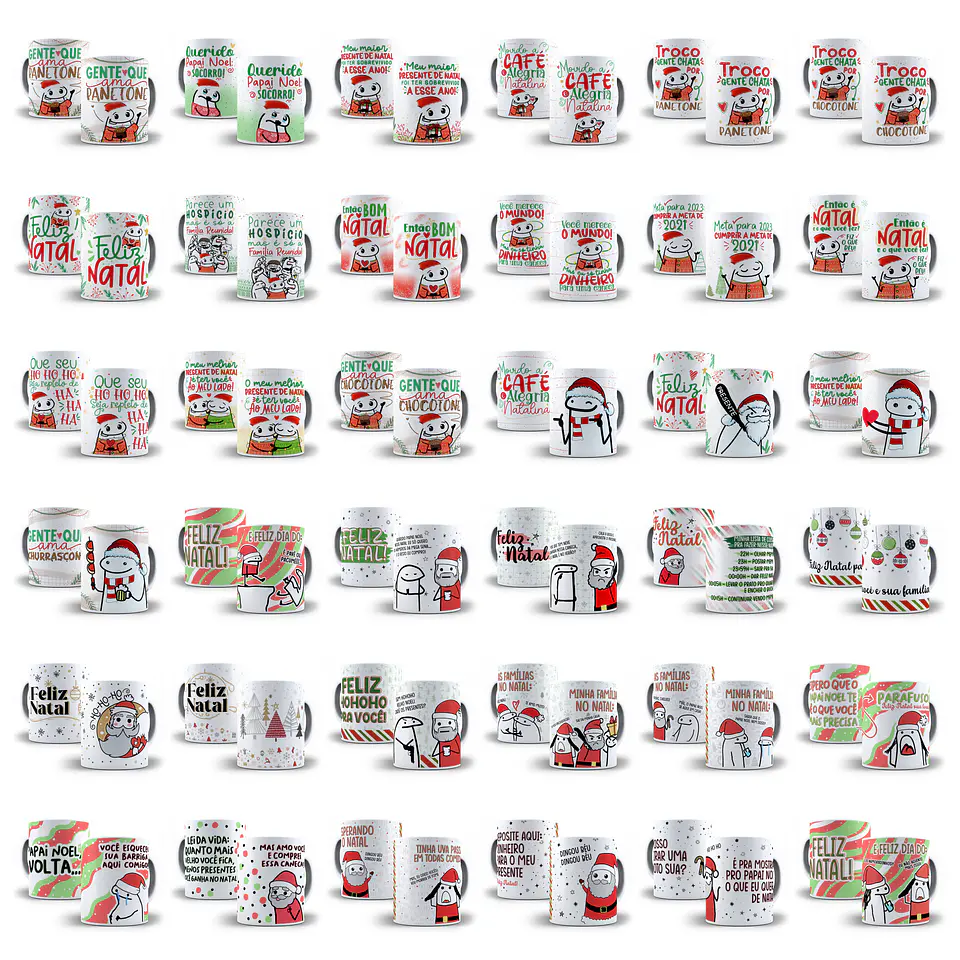 Kit Artes Canecas Flork Natal Luz 2022 Completo 2