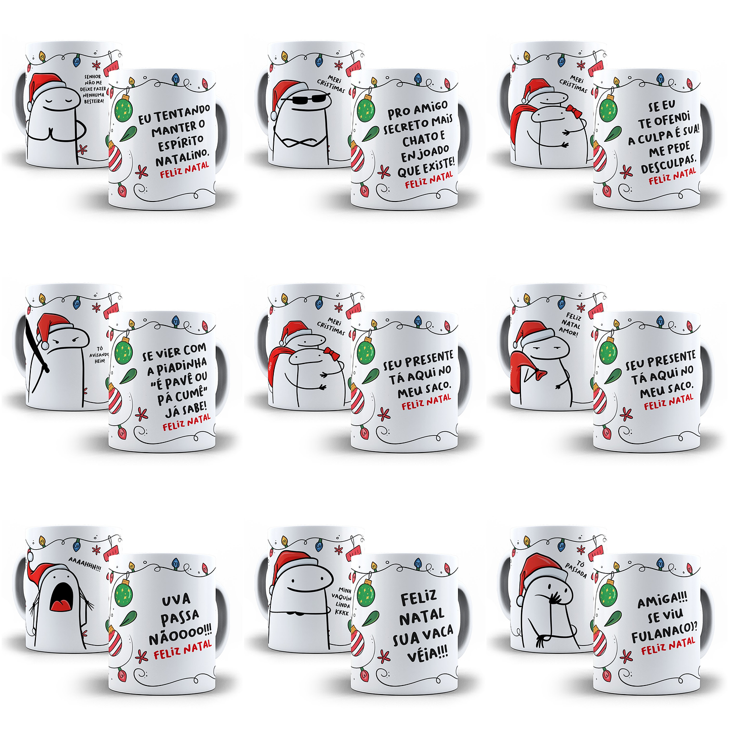 Artes Caneca Flork Natal Divertido Memes Bento Em Jpg  2