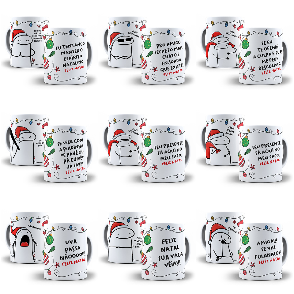 Artes Caneca Flork Natal Divertido Memes Bento Em Jpg  2