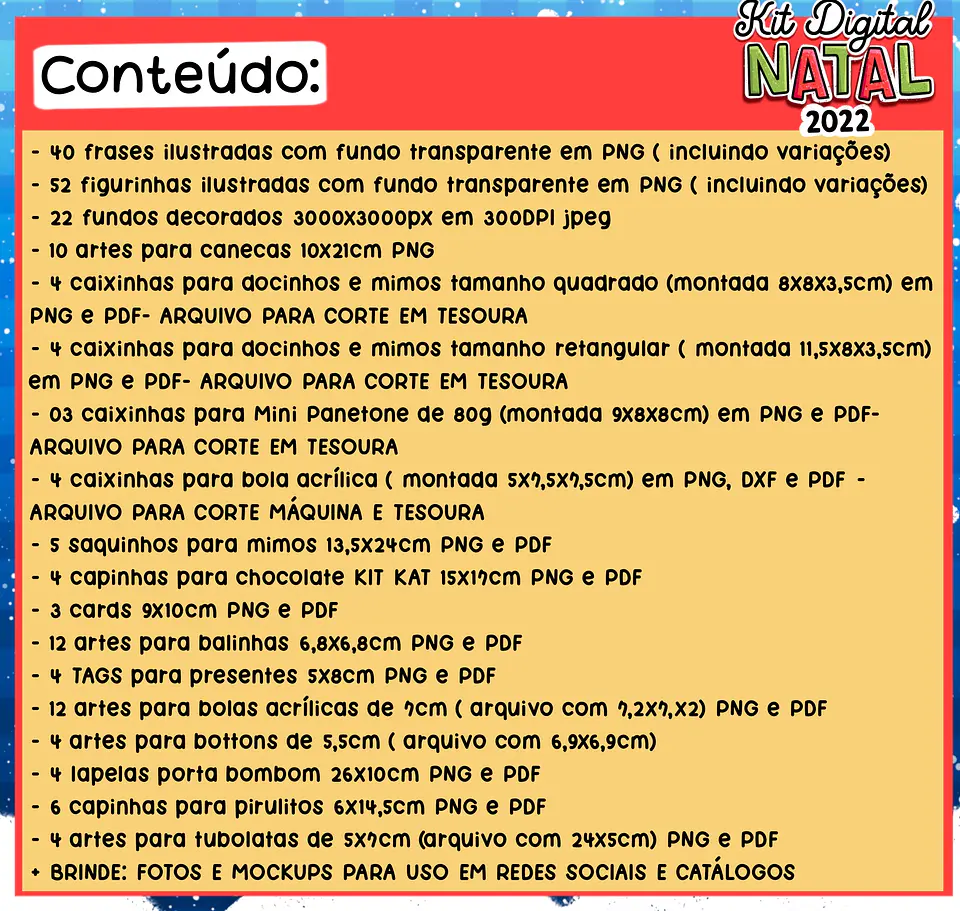 Kit Digital Natal Papei Noel Arquivos Sem Fundo Png 6