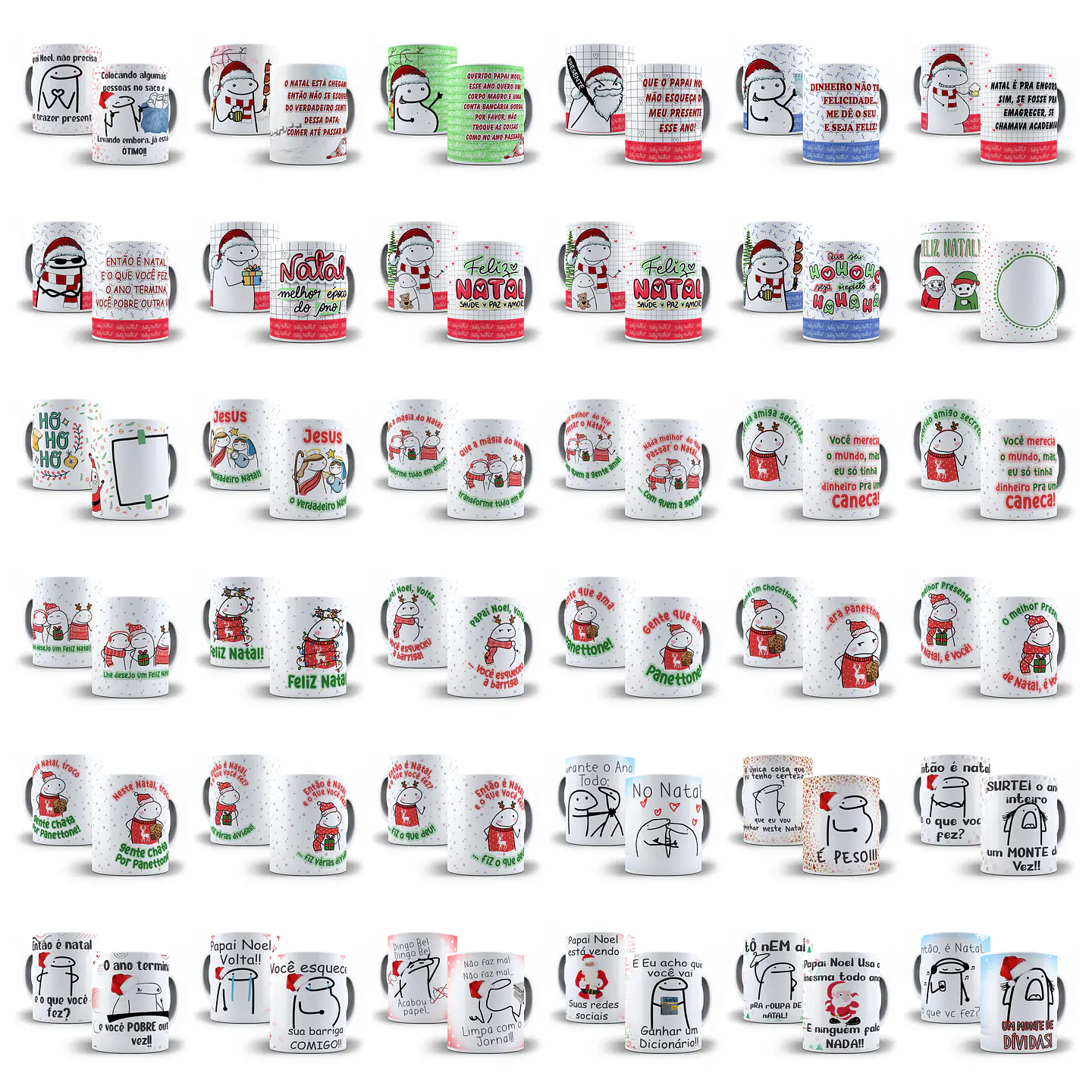 Kit Artes Canecas Flork Natal Luz 2022 Completo 4