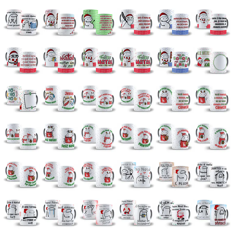 Kit Artes Canecas Flork Natal Luz 2022 Completo 4