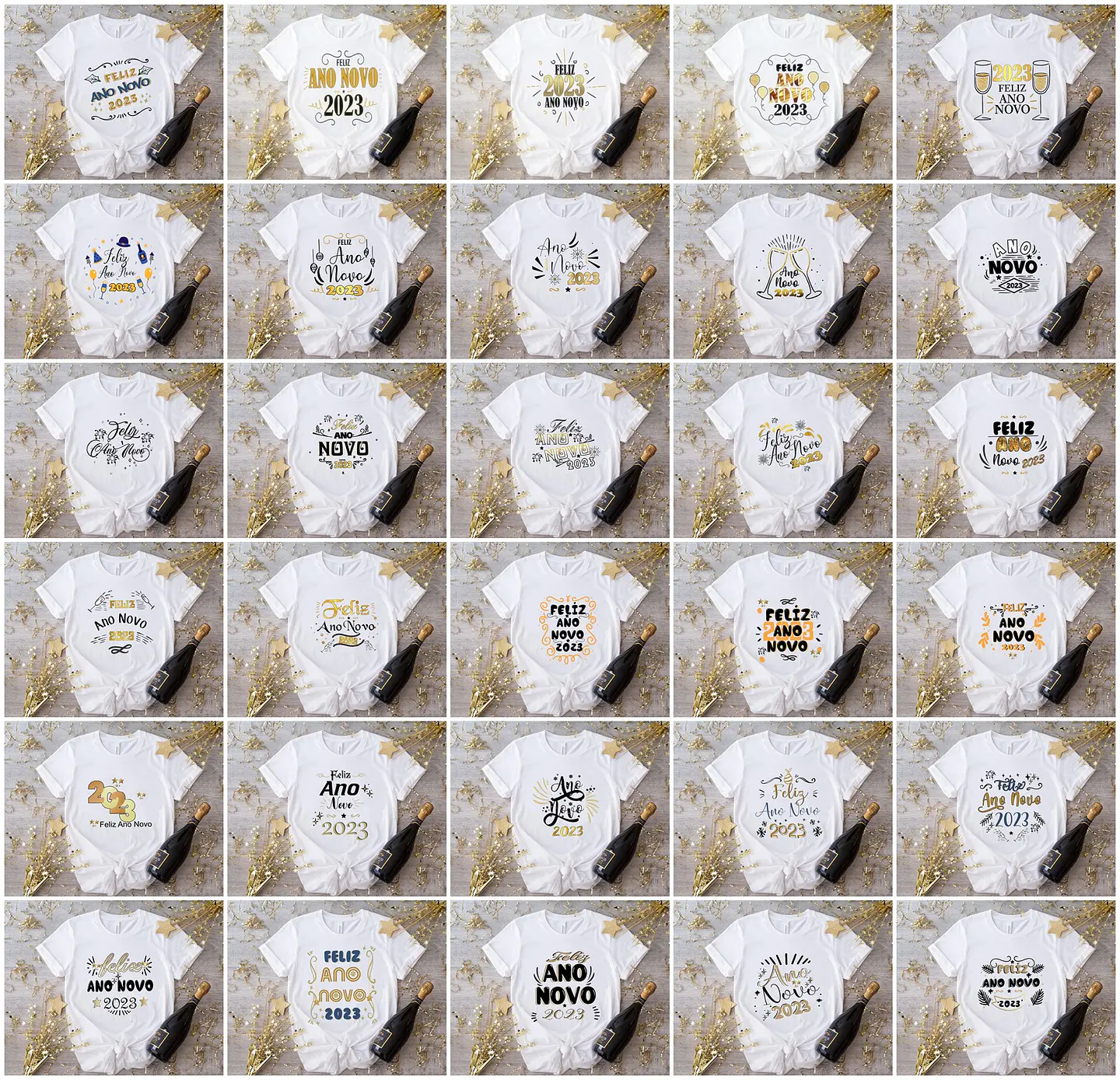 236 Artes Camisa Ano Novo 2023 Sublimação em Corel Draw + Jpg   2