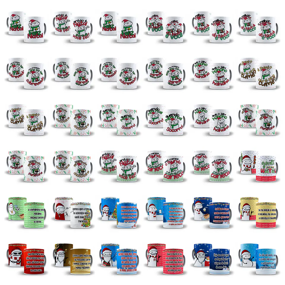 Kit Artes Canecas Flork Natal Luz 2022 Completo 5