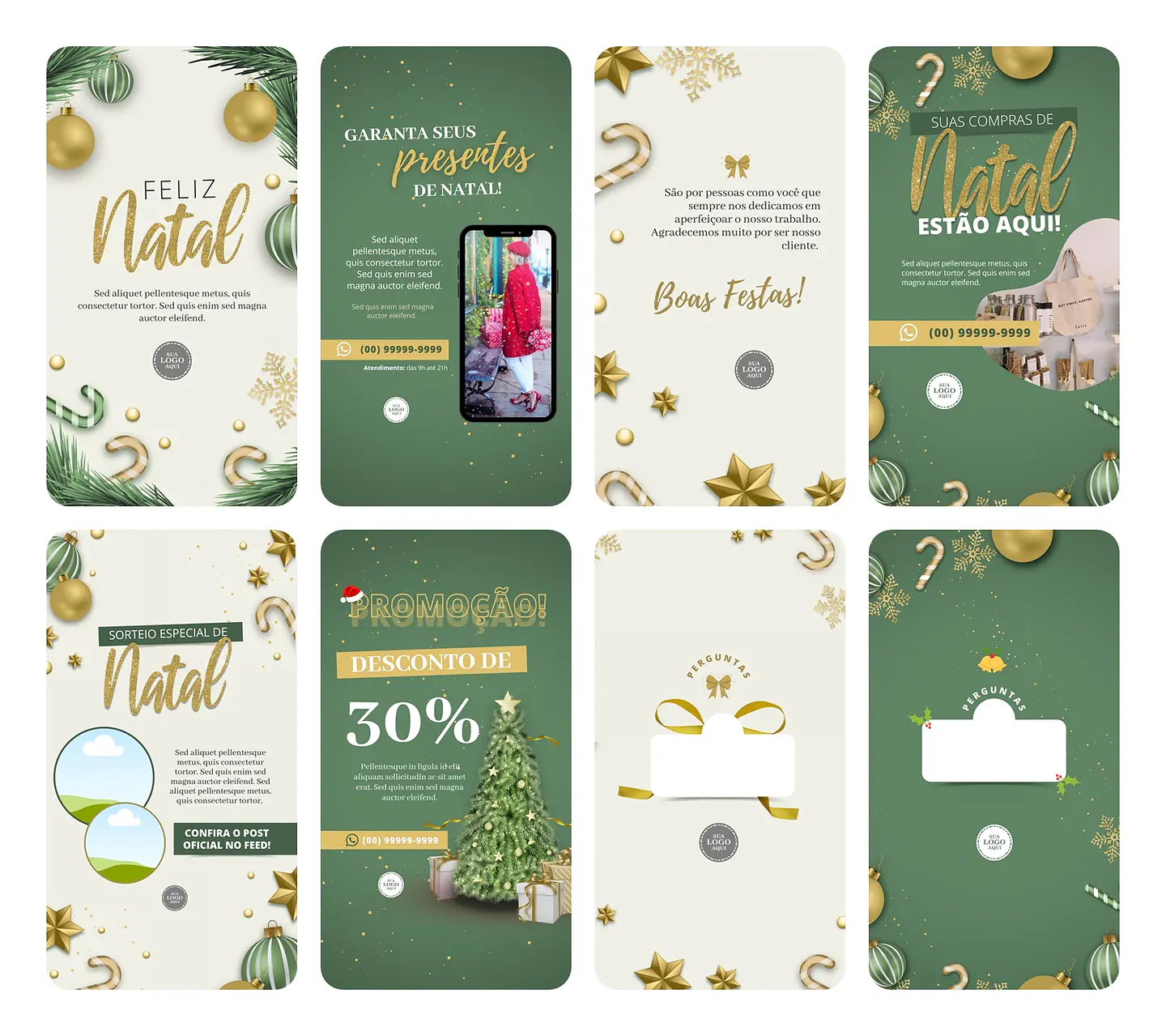 Pack Canva Natal Templates Editável 50 Artes Stories 1