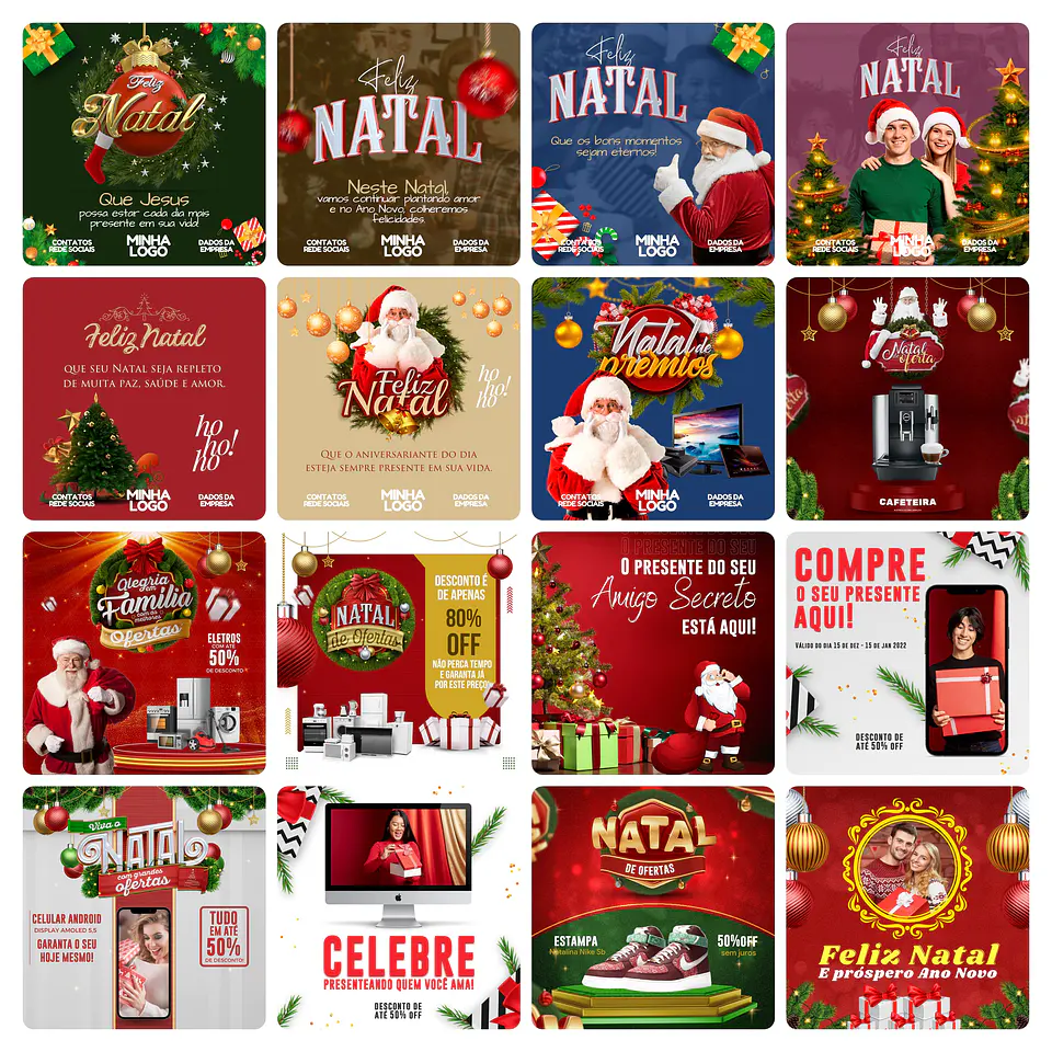 150 Arte Canva Natal Arquivo Editável 150 Arquivos - Oferta Promocional* 4