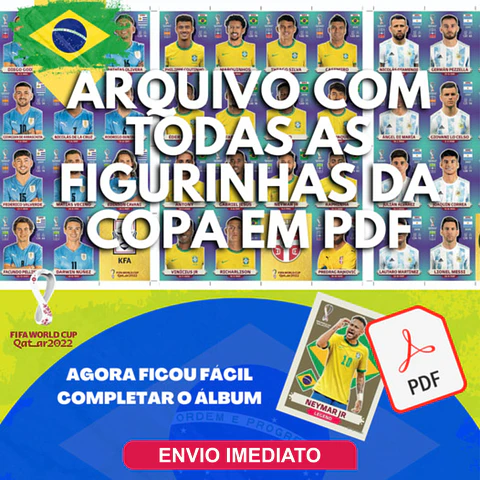 Figurinhas da Copa em PDF - Todas Figurinhas para Imprimir