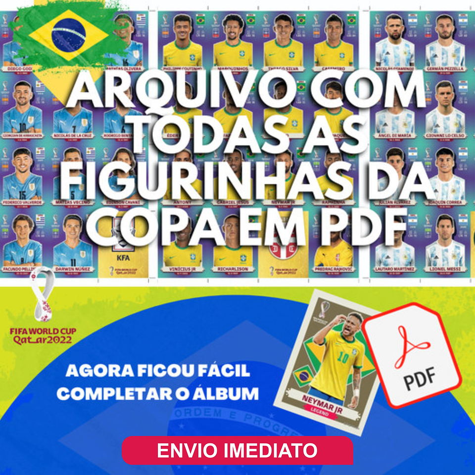 Figurinhas da Copa em PDF - Todas Figurinhas para Imprimir 1