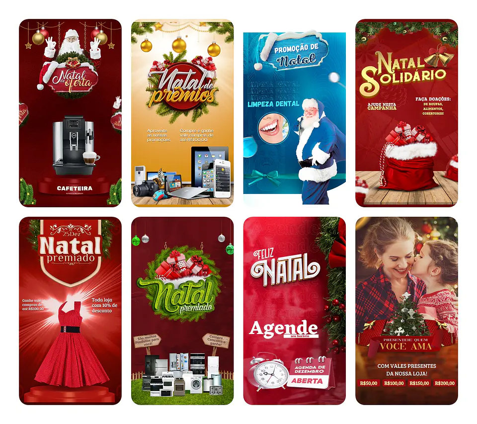 150 Arte Canva Natal Arquivo Editável 150 Arquivos - Oferta Promocional* 9