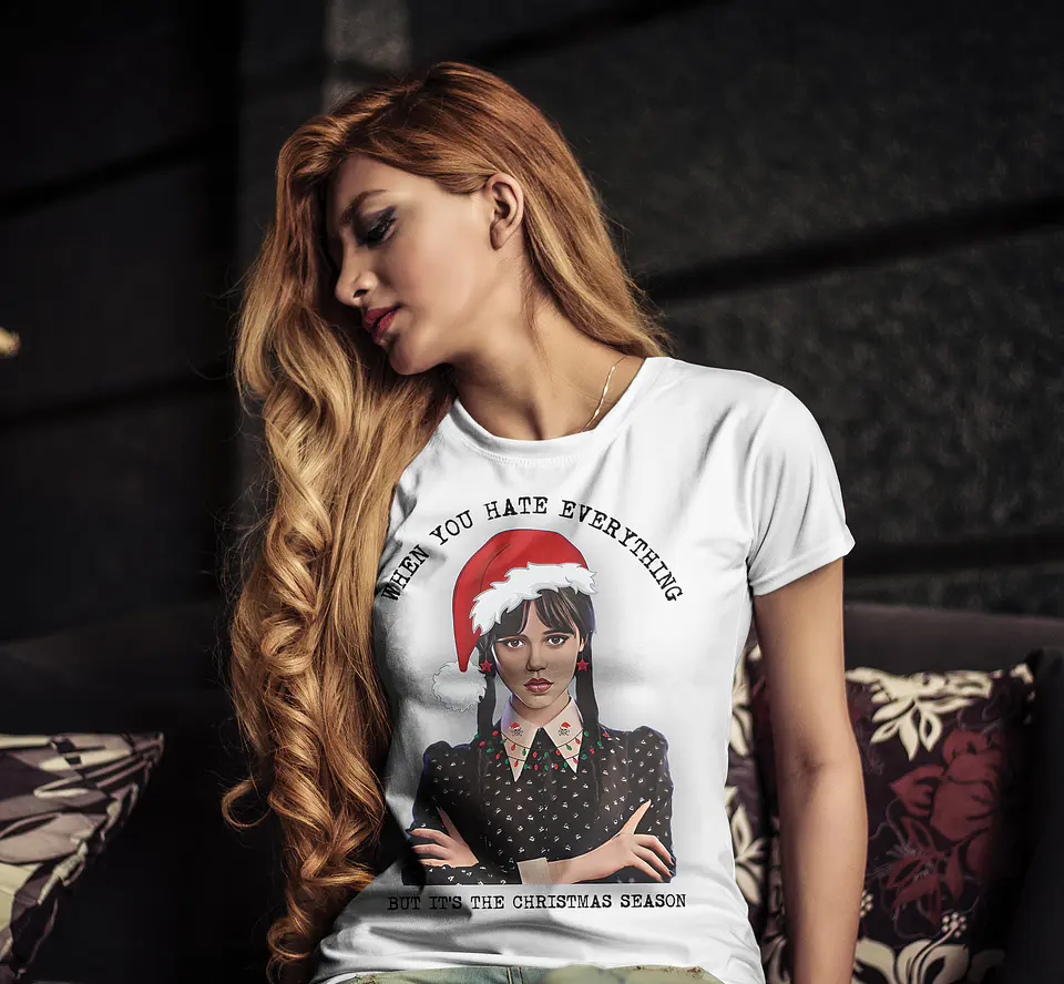 Artes Caneca e Camisa Wandinha Editável Corel Draw + Png  8