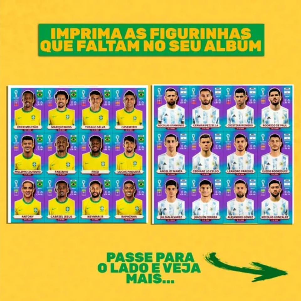 Figurinhas da Copa em PDF - Todas Figurinhas para Imprimir 4