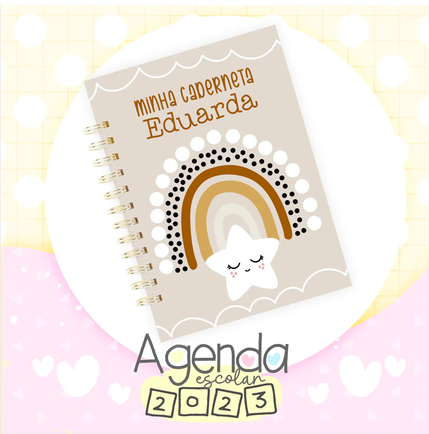 Artes para Capas Agendas Escolares em Jpg 4