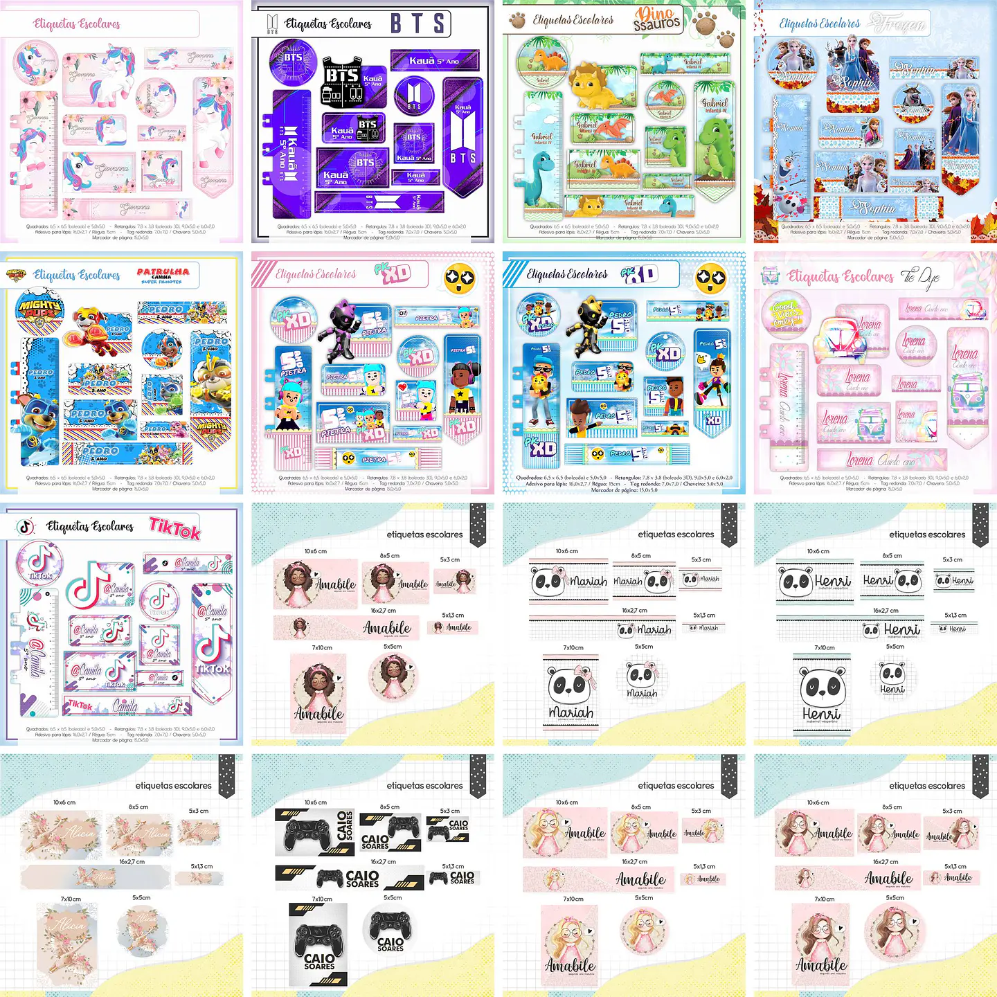 Artes para Etiquetas Escolares Voltas as Aulas Menino e Menino em Jpg 5