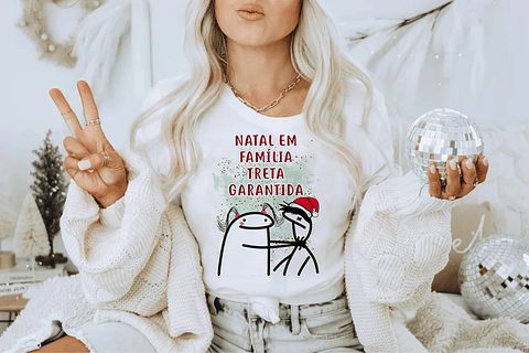 10 Artes Camisa Florkinas Natalina Memes Bento em Corel Draw