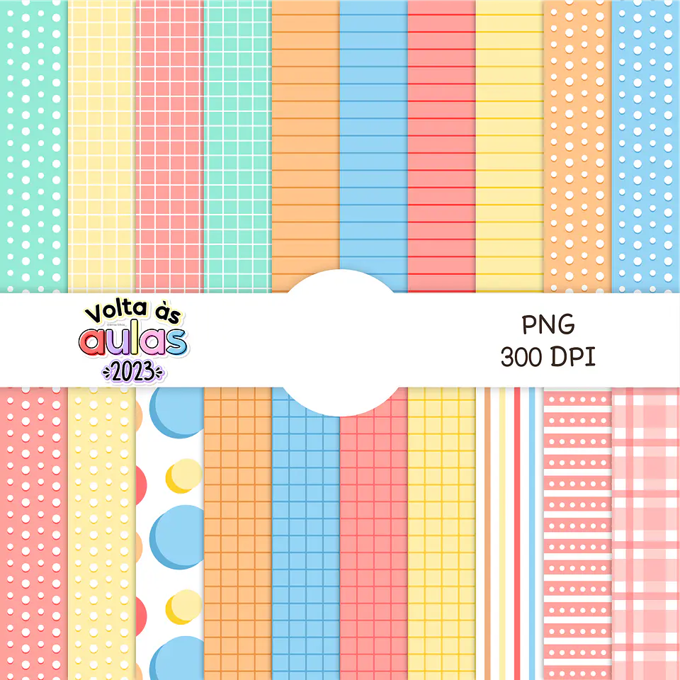 Kit Digital Volta as Aulas Encadernação Etiquetas 2023  6