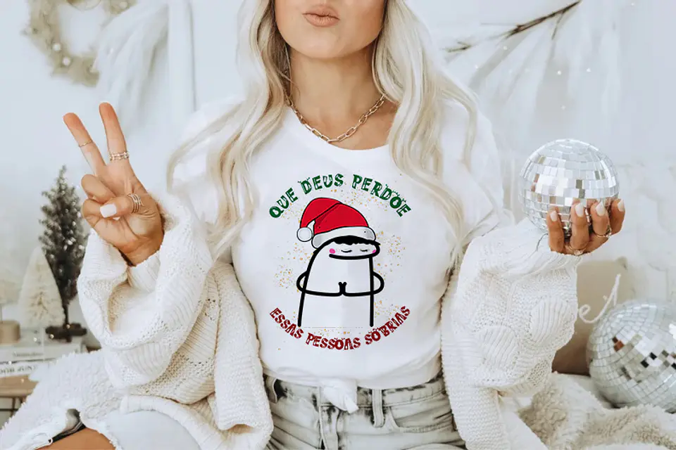 10 Artes Camisa Florkinas Natalina Memes Bento em Corel Draw 3