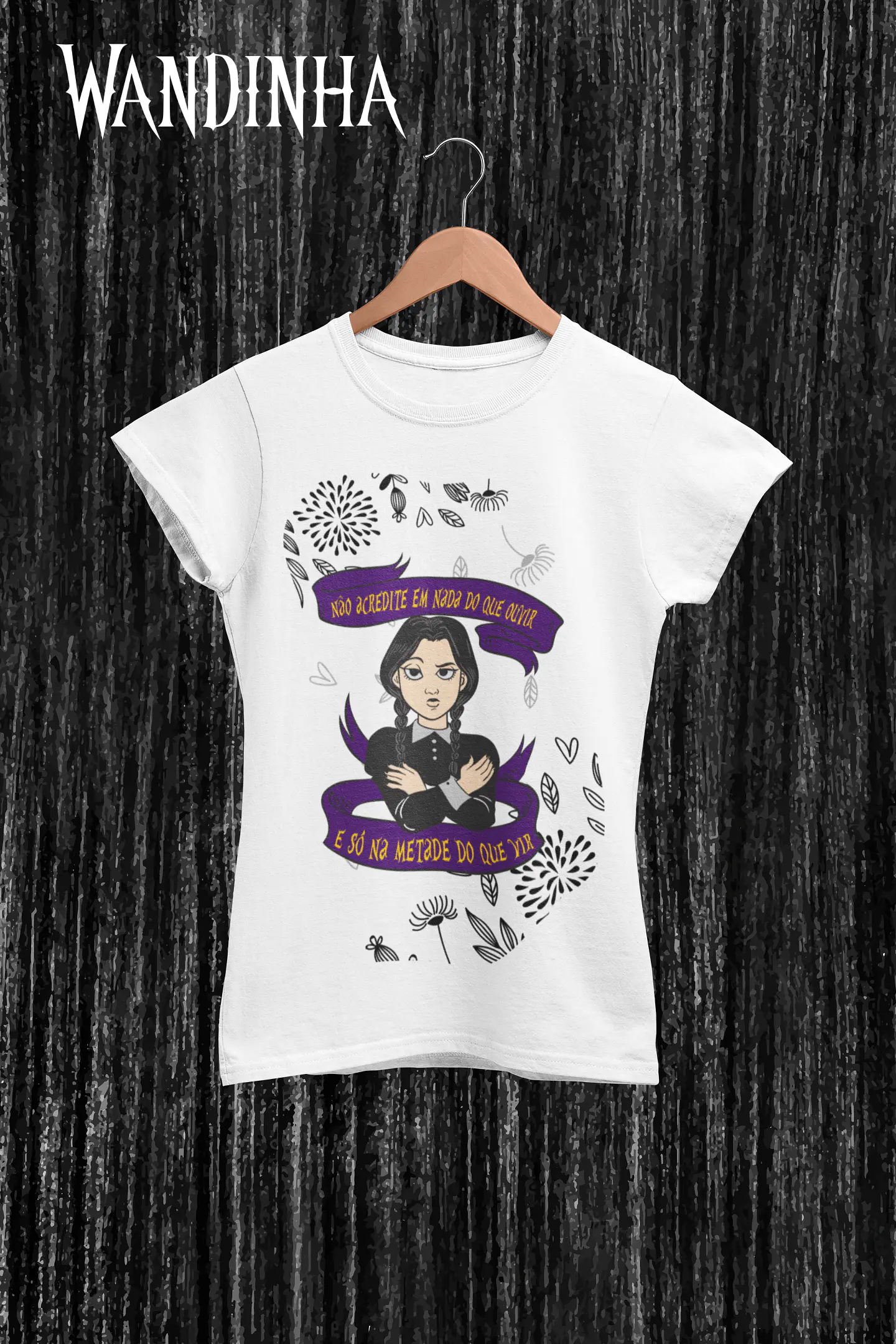 32 Artes Caneca e Camisa Wandinha Jenna Ortega em Corel Draw + Jpg  7