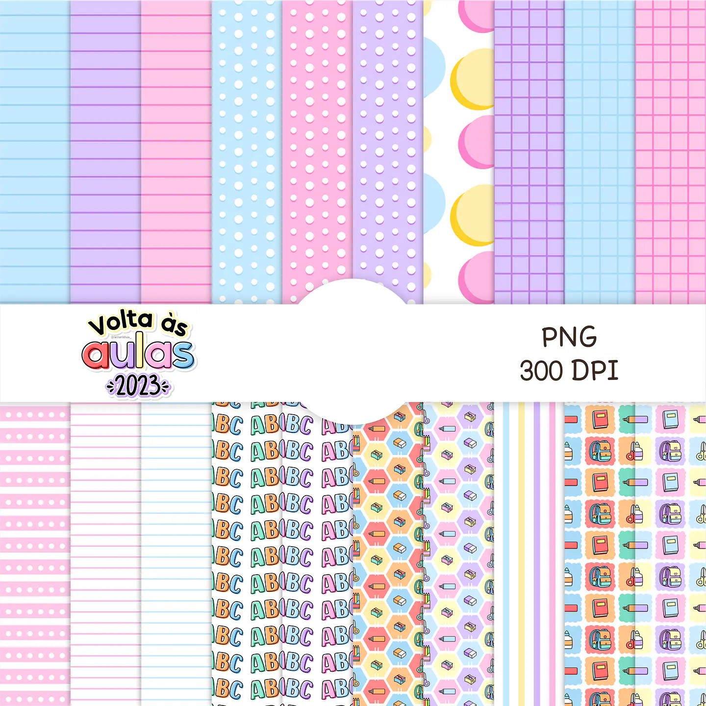 Kit Digital Volta as Aulas Encadernação Etiquetas 2023  9