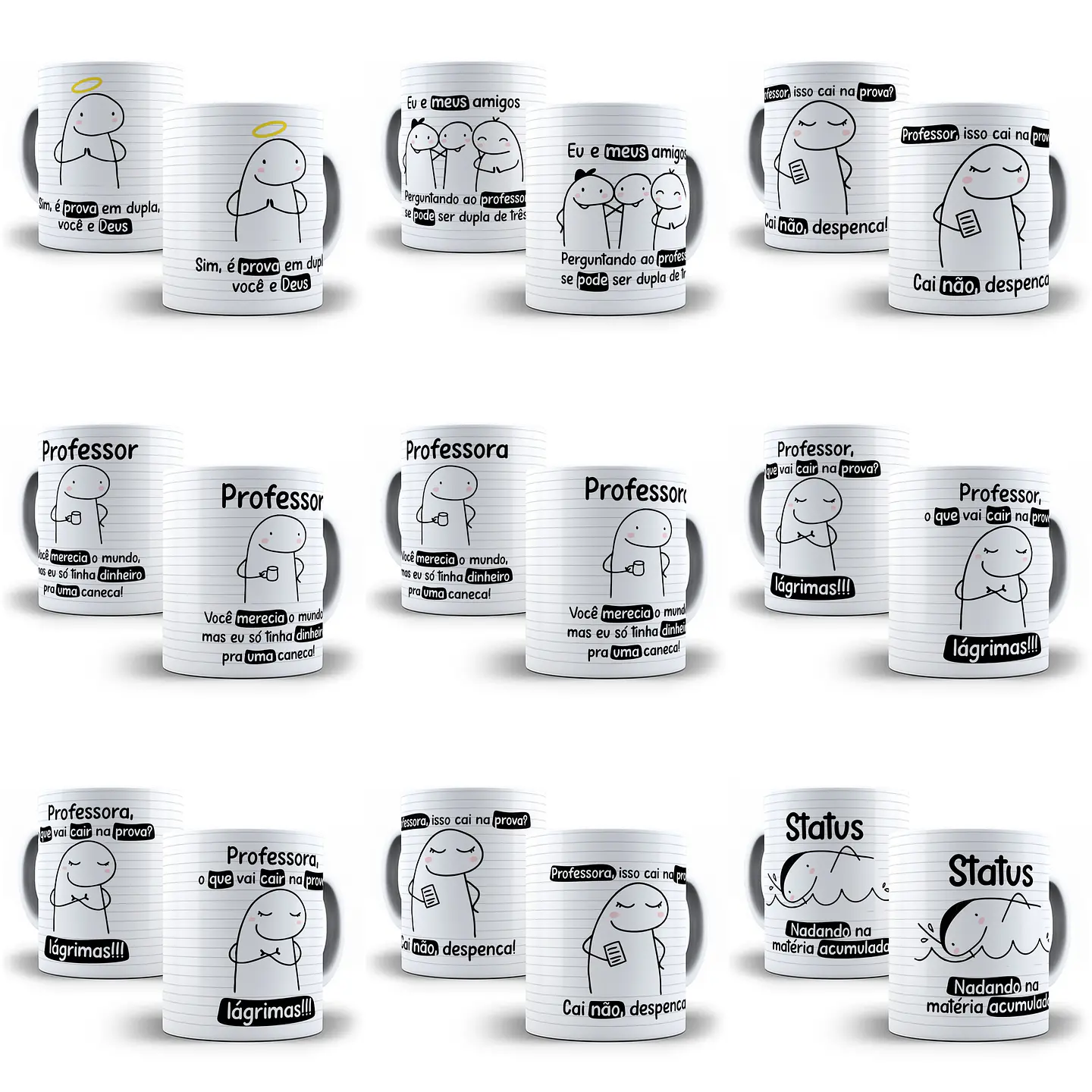 30 Artes Caneca Dia dos Professores Flork em Png 2