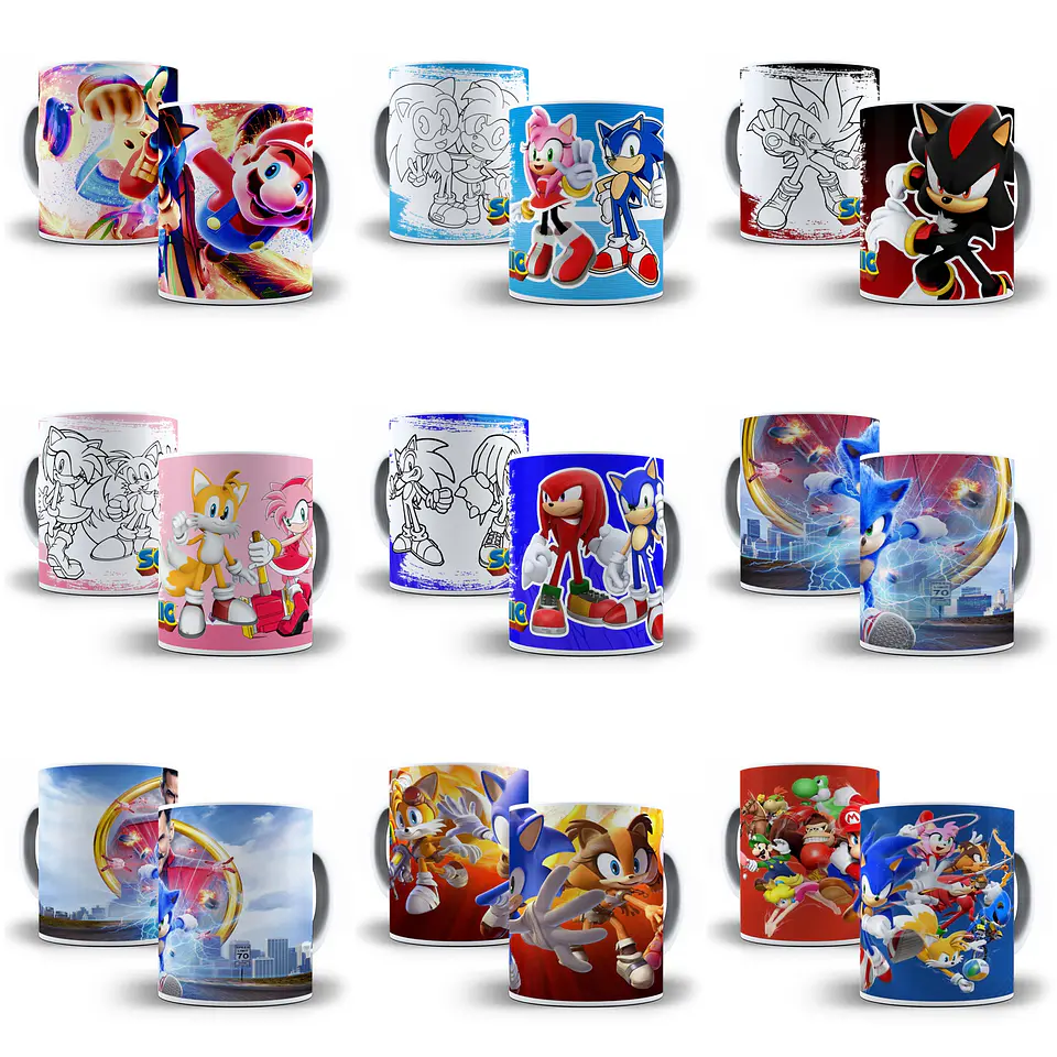 61 Artes Caneca Sonic em Jpg 3