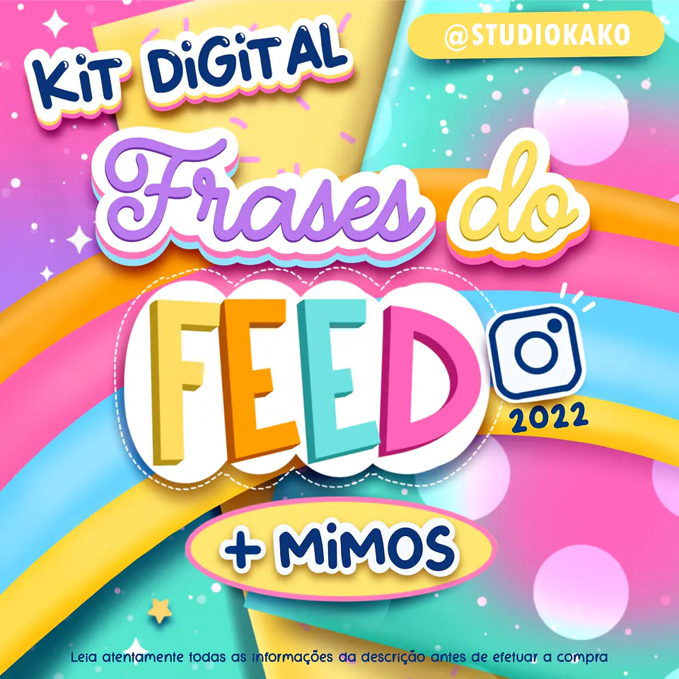 Kit Digital Frases do Feed em Png 1