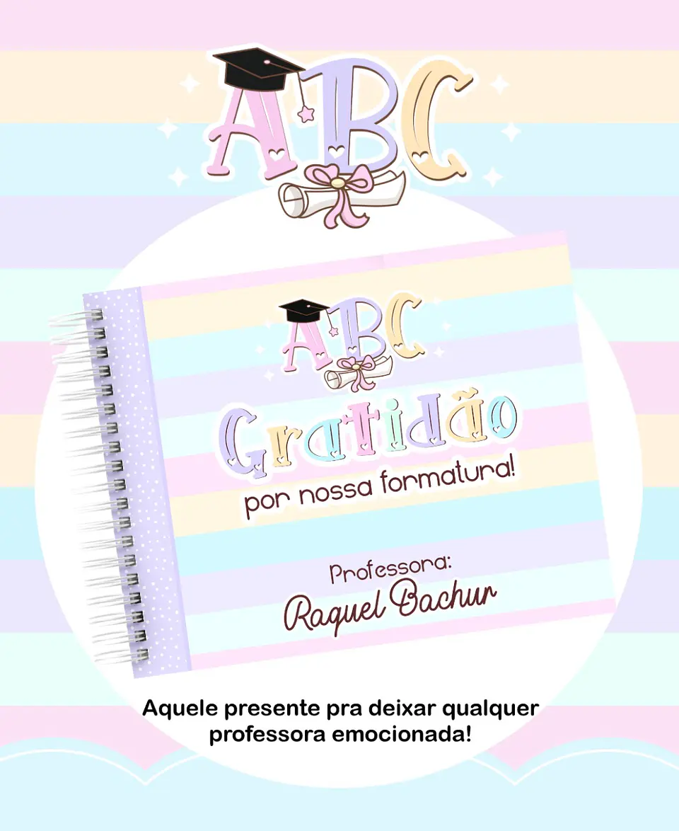 Kit Digital Formatura ABC Menino e Menina  em Png 1