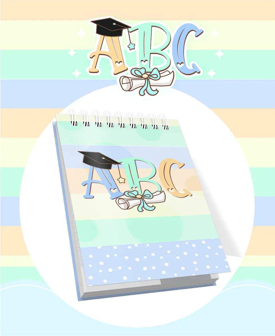 Kit Digital Formatura ABC Menino e Menina  em Png 2