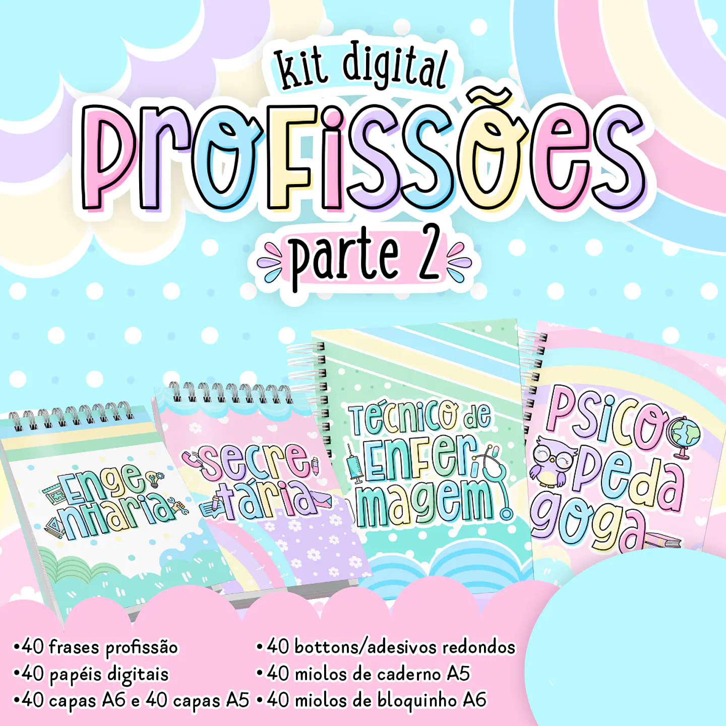 Kit Digital Profissões Parte 2 em Png 1