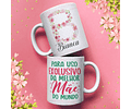 Arte Caneca Letra Inicial Floral Dia das Mães em Jpg