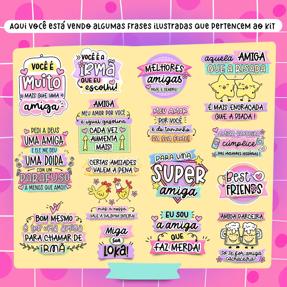 Kit Digital Amizade em Png 3