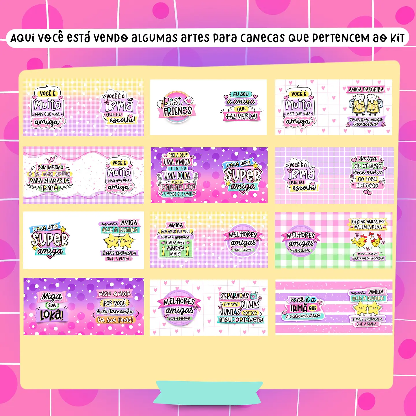 Kit Digital Amizade em Png 4