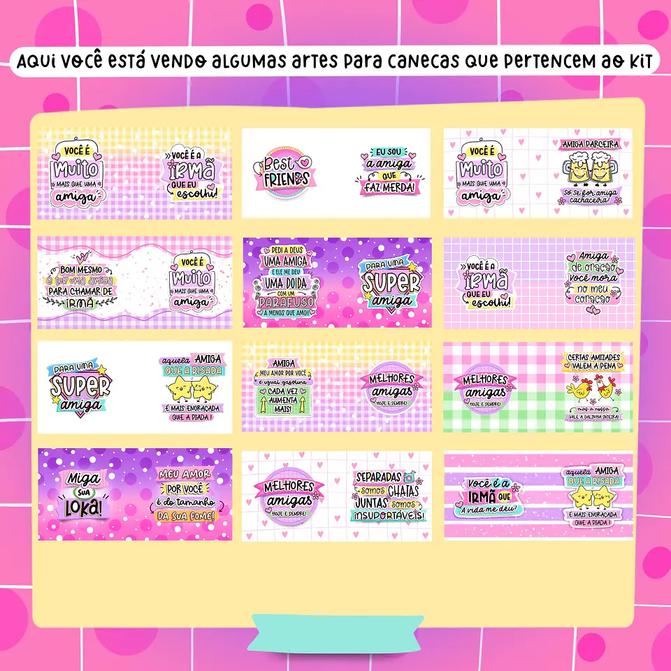 Kit Digital Amizade em Png 4