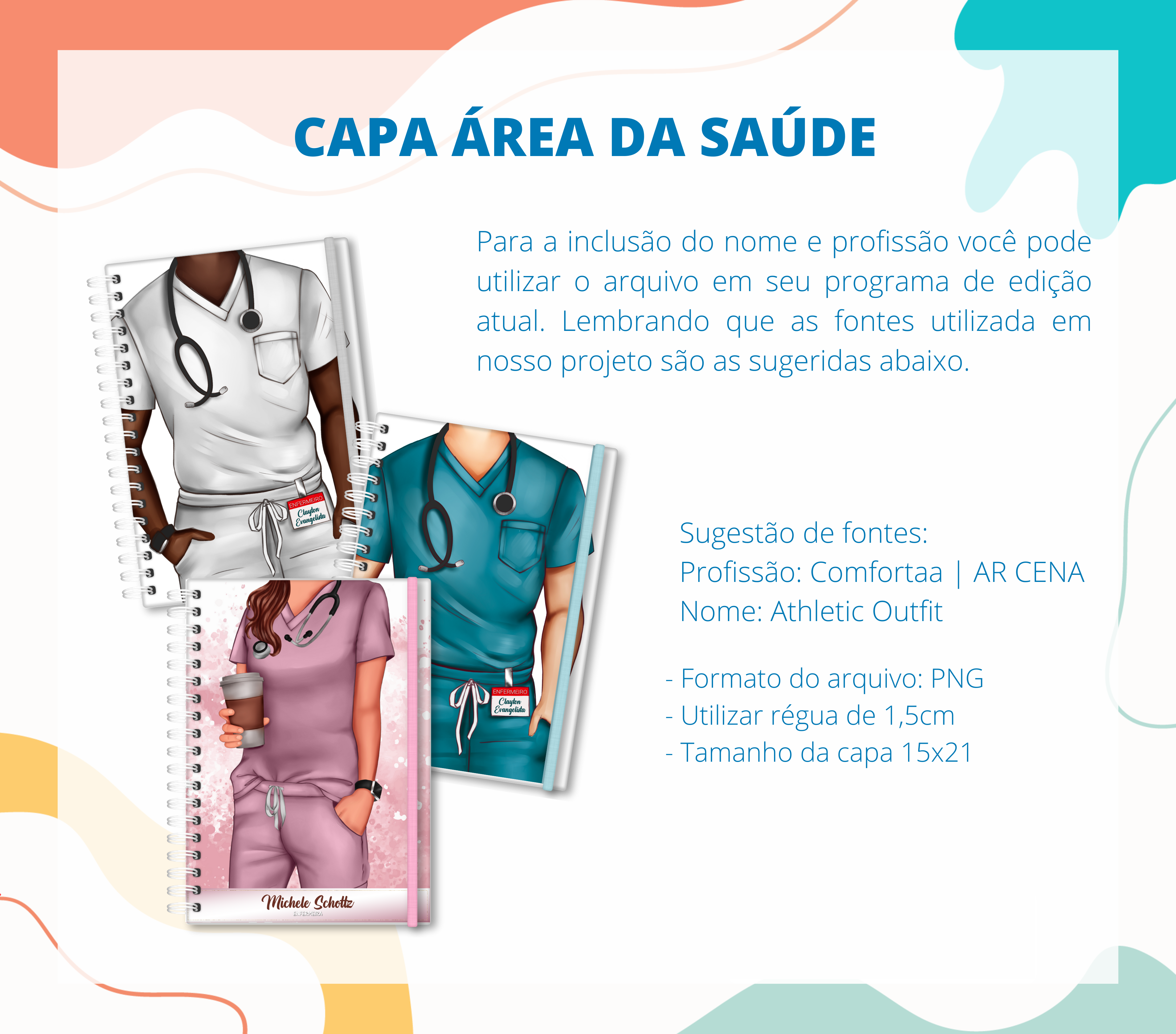 Capas para agendas Área da Saúde em Jpg 5