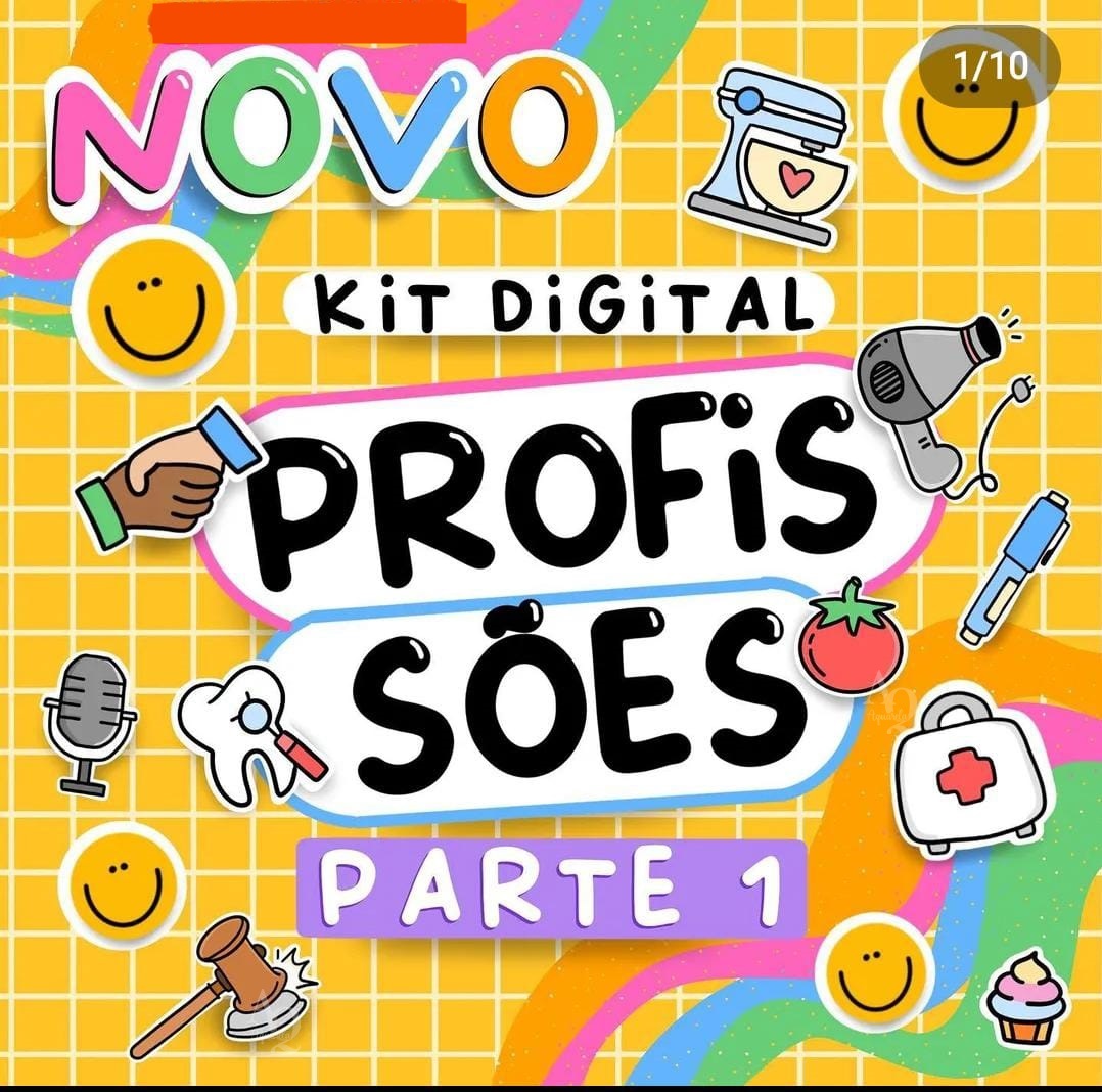 Kit Digital Profissões Completo Parte 1 em Png