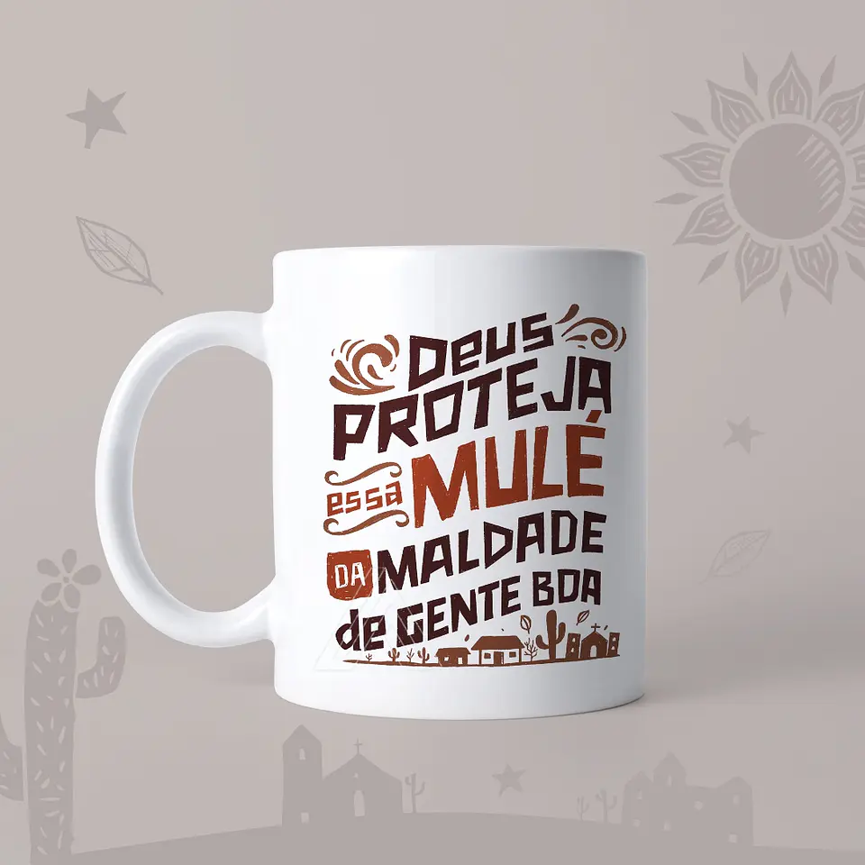 Artes para Caneca Mulheres Xilogravura em Jpg 1