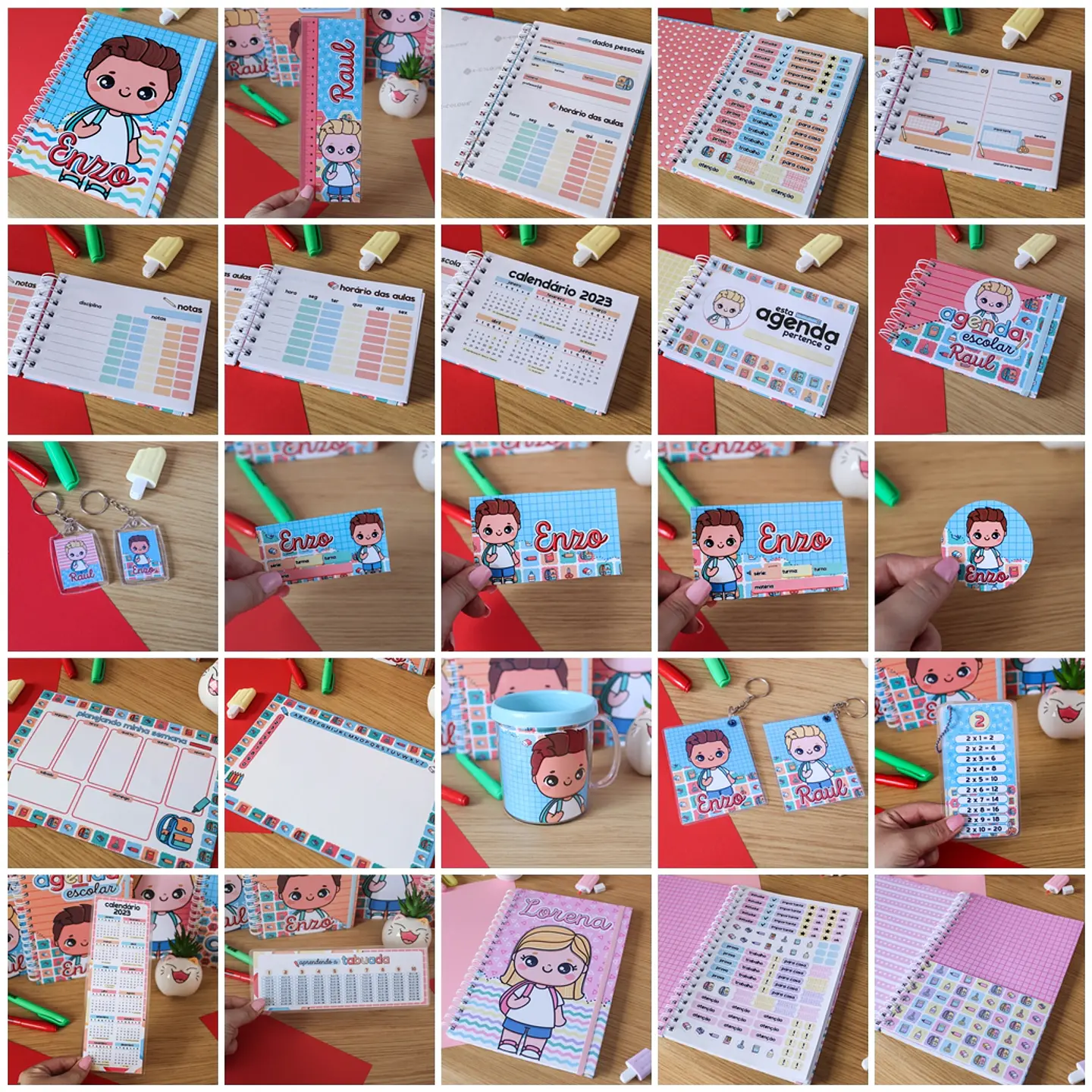 Kit Digital Volta as Aulas Encadernação Etiquetas 2023  20