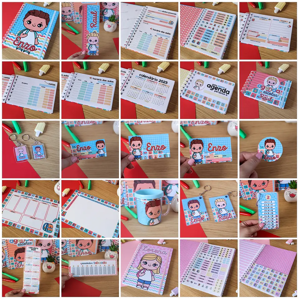 Kit Digital Volta as Aulas Encadernação Etiquetas 2023  20