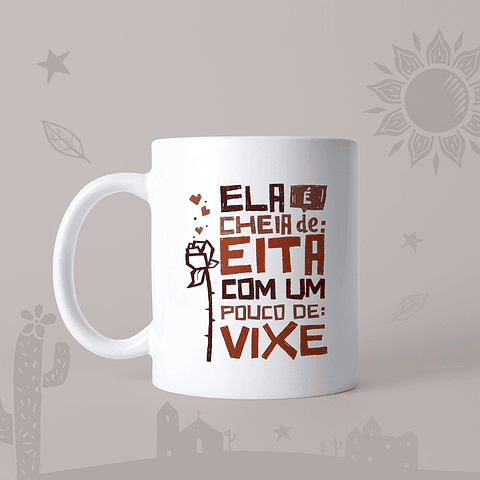 Artes para Caneca Mulheres Xilogravura em Jpg